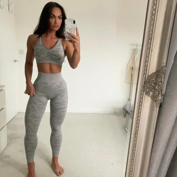 AYBL Motion Seamless Leggings - Grey Camo - Picture 1 of 3